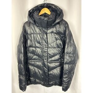 Columbia Omni-Shield Black Puffer Jacket‎ Faux Fur Hood XXL